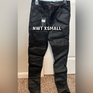 Black pleather pants